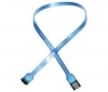 AKASA Kabel SATA II UV modrý - 60 cm (SATA2-60-BLUVV2)