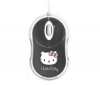 BLUESTORK Drátová myš Bumpy Hello Kitty - šedá + Podložka pod myš Jersey Cloth - stríbrná