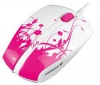 CHERRY Myš Lady - ružová + Hub 7 portu USB 2.0 + Distributor 100 mokrých ubrousku