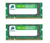 CORSAIR Prenosná pameť Value Select 2x 4 Gb DDR2-800 PC2-6400 (VS8GSDSKIT800D2) + Hub USB 4 porty UH-10 + Klíč USB WN111 Wireless-N 300 Mbps