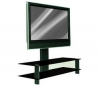 ERARD Basik 2554 TV Stand - glossy black glass