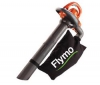 FLYMO Foukací vysavač drtič Twister 2200 XV + Kožené zahradní rukavice 571-21 - velikost 10/XL