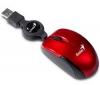 GENIUS Myš Micro Traveler Ruby + Flex Hub 4 porty USB 2.0 + Distributor 100 mokrých ubrousku