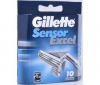 Sada 10 ľiletek Gillette Sensor Excel