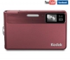 KODAK EasyShare  M590 - červený + Pouzdro kompaktní kožené 11 x 3,5 x 8 cm + Pameťová karta Micro SD HC 4 GB + adaptér SD + Čtecka karet 1000 v 1 USB 2.0