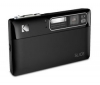 KODAK Slice černý + Pouzdro kompaktní kožené 11 x 3,5 x 8 cm + Pameťová karta Micro SD HC 8 GB + adaptér SD