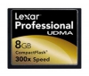 LEXAR Professional UDMA - Pameťová karta flash, 8 Gb, 300x, CompactFlash