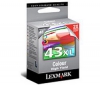 LEXMARK Colour Ink Cartridge no.43 - Cyan, Magenta, Yellow + Kabel USB A samec/B samec 1,80m