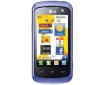 LG Cookie Live KM570 fialový  + Sluchátko Bluetooth Blue design černé + Pameťová karta microSD 4 GB + Univerzální nabíječka Mnoho vývodu - Swiss Charger V2 Light