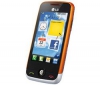 LG GS290 Cookie Fresh bílá/oranžová + Sada bluetooth hands free do auta Blue Design + Pameťová karta Micro SD HC 4 GB + adaptér SD + Univerzální nabíječka Premium