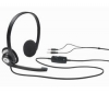LOGITECH Mikro-sluchátka Clear Chat stereo + Distributor 100 mokrých ubrousku + Nápln 100 vhlkých ubrousku + Čistící stlačený plyn vícepozicní 250 ml