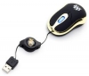 MAD-X Mini drátová myš OM OMM-05-BK černá/zlatá