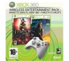 Bílý bezdrátový ovladac + hra Fable II + hra Halo 3 [XBOX 360]