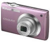 NIKON Coolpix  S4000 ružový + Pouzdro Ultra Compact 9,5 x 2,7 x 6,5 cm + Pameťová karta SDHC Ultra 8 Go + Baterie kompatibilní EN-EL10