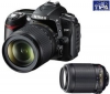 NIKON D90 + objektiv AF-S VR DX 18-55 + objektiv AF-S VR DX 55-200 + Brašna + Pameťová karta SDHC 8 GB