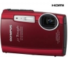 OLYMPUS µ[mju:]  TOUGH-3000 - red + Ultra-compact Camera Case - 9.5x2.7x6.5 cm + 4 GB SDHC Memory Card + 1000-in-1 USB 2.0 Card Reader