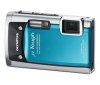 OLYMPUS µ[mju:]  Tough-6020 - blue + Ultra-compact Camera Case - 9.5x2.7x6.5 cm + 8 GB SDHC Memory Card + LI-50B Battery