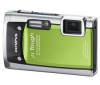 OLYMPUS µ[mju:]  Tough-6020 - green + Ultra-compact Camera Case - 9.5x2.7x6.5 cm + 16 GB SDHC Memory Card