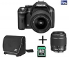 PENTAX K-x černý + objektiv DAL 18-55 mm + objektiv DA 50-200 mm + brašna 50250 + karta SDHC 4 GB