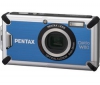PENTAX Optio  W80 modrý + Kožené pouzdro Pix - modré + Pameťová karta SDHC 8 GB