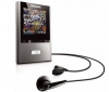 PHILIPS Lecteur MP3 FM GoGear ViBE SA2VBE08K/02  8 GB - tmave stríbrná + Nabíječka USB - bílá