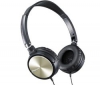 Sluchátka SE-MJ51 + Prodluľovacka Jack 3,52 mm - nastavení hlasitosti mono/stereo - Zlato - 3 m