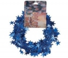 PIXMANIA Girlanda s lesklými hvezdickami nehorlavá modrá - 750 cm