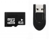 Pame»ová karta microSD 4 Gb + ctecka USB