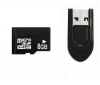 Pame»ová karta microSD 8 Gb + ctecka USB