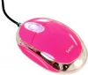 SAITEK Myš Notebook Optical Mouse ružová + Hub USB 4 porty UH-10 + Distributor 100 mokrých ubrousku