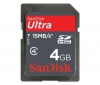 SANDISK Pameťová karta SDHC Ultra II 4 GB + Pameťová karta SD Ultra II 66X 2 Gb