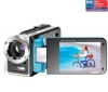 Xacti Digital Movie HD Videokamera vodotesná WH1 modrá + Brašna + Pameťová karta SDHC 8 GB + Kabel HDMi - Mini HDMi - 2 m - zlatý kontakt