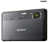 SONY Cyber-shot  DSC-TX9 tmave šedý  + Pouzdro kompaktní kožené 11 x 3,5 x 8 cm + Pameťová karta SDHC 16 GB