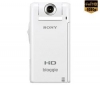 SONY Videokamera HD Bloggie MHS-PM5K bílá  + Baterie NP-BK1 + Pameťová karta SDHC 4 GB + Síťová nabíječka USB Black Velvet