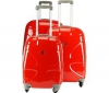 TITAN X2 Flash 360°4 - Sada 3 Kufry Trolley 4 kolecka červená  + Digitální váha na zavazadla