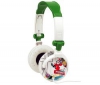 Sluchátka MUSIC TREND Electro - Zelená/Bílá + Prodluľovacka Jack 3,52 mm - nastavení hlasitosti mono/stereo - Zlato - 3 m