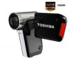 TOSHIBA Videokamera HD Camileo P30 + Pouzdro Kompakt 11 X 3.5 X 8 CM CERNÁ + Baterie lithium-ion PX-1425 + Pameťová karta SDHC 8 GB + Čtecka karet 1000 v 1 USB 2.0