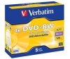 VERBATIM DVD+RW 4,7 GB (5 kusu) + Pouzdro na CD RBNW-224