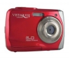 VISTAQUEST VQ-8900WP - červený + Pouzdro Ultra Compact 9,5 x 2,7 x 6,5 cm + Pameťová karta MicroSD 2 GB + adaptér SD + Nabíječka 8H LR6 (AA) + LR035 (AAA) V002 + 4 baterie NiMH LR6 (AA) 2600 mAh
