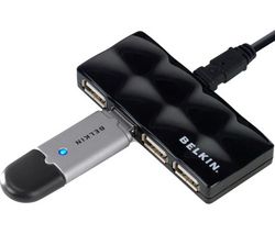 BELKIN Rozbocovac USB 4 porty USB 2.0 F5U404PERBLK