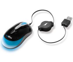 BLUESTORK Mini myš Bumpy - černá + Flex Hub 4 porty USB 2.0 + Distributor 100 mokrých ubrousku
