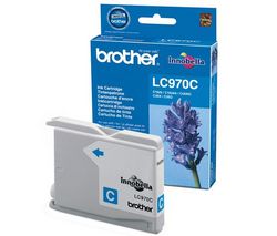 BROTHER Inkoustový zásobník LC970C - Azurový + Kabel USB A samec/B samec 1,80m