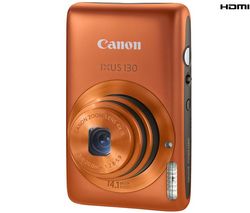 CANON Digital Ixus  130 oranžový + Pouzdro Ultra Compact 9,5 x 2,7 x 6,5 cm + Pameťová karta SDHC 8 GB + Čtecka karet 1000 v 1 USB 2.0