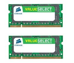 CORSAIR Prenosná pameť Value Select 2x 4 Gb DDR2-800 PC2-6400 (VS8GSDSKIT800D2) + Hub USB 4 porty UH-10 + Klíč USB WN111 Wireless-N 300 Mbps