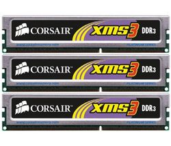 CORSAIR XMS3 Xtreme Performance PC Memory - 3 x 1 GB DDR3 1333 - PC3-10666 - CL9 + Distributor 100 mokrých ubrousku + Čistící stlačený plyn vícepozicní 250 ml