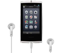 COWON/IAUDIO MP3 prehrávač 16 Gb S9 bílý + Cerné kožené pouzdro