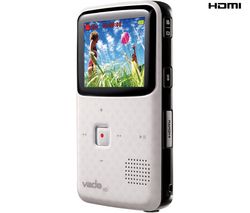 CREATIVE Mini-videokamera Vado HD (3rd Gen) bílá + Síťová nabíječka USB Black Velvet + Nabíječka do auta USB Black Velvet