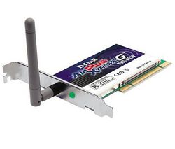 D-LINK PCI karta WiFi 108 Mb DWL-G520 + Mini čistící stlačený plyn 150 ml