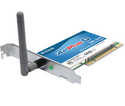 D-LINK PCI karta WiFi 54 Mb DWL-G510 + PCMCIA kontrolní karta 2 porty USB 2.0 DUB-C2