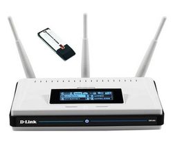 D-LINK Router WiFi-N Dual Band DIR-855 + klíč USB WiFi-N Dual Band DWA-160